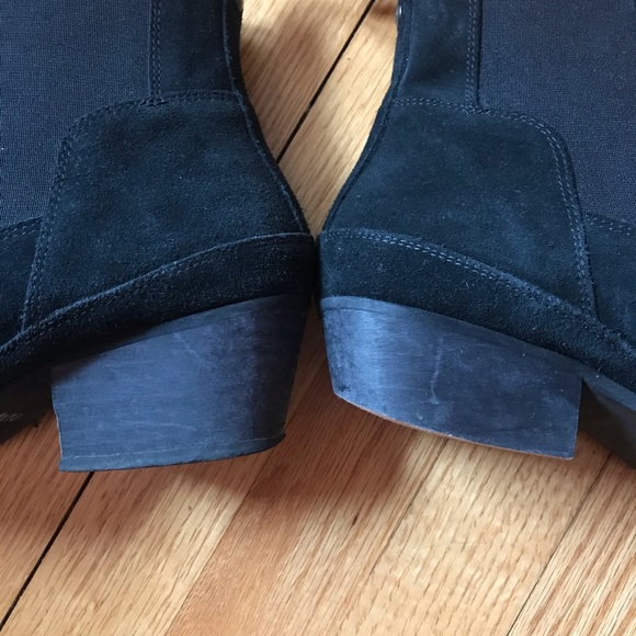 Hunter Black Suede Chelsea Ankle Boots - Picture 7 of 7